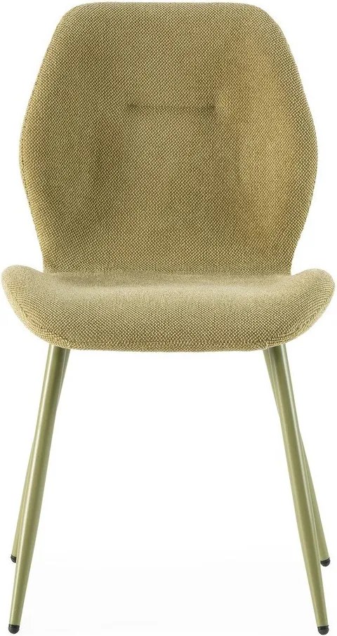 Зелени тапицирани трапезни столове в комплект 4 бр. Ansu – Marckeric