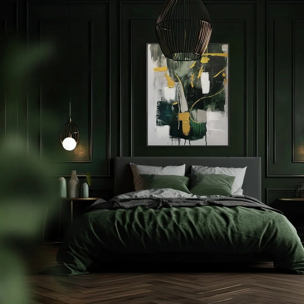 Картина с ръчно изрисувани елементи 70x100 cm For – Styler