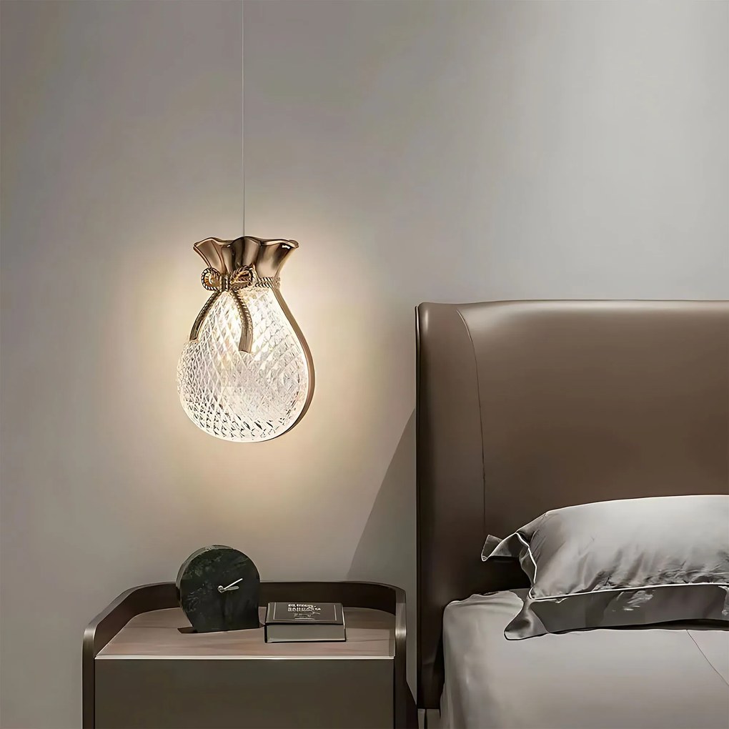 Висяща таванна лампа LHJ107-1CP light rose gold