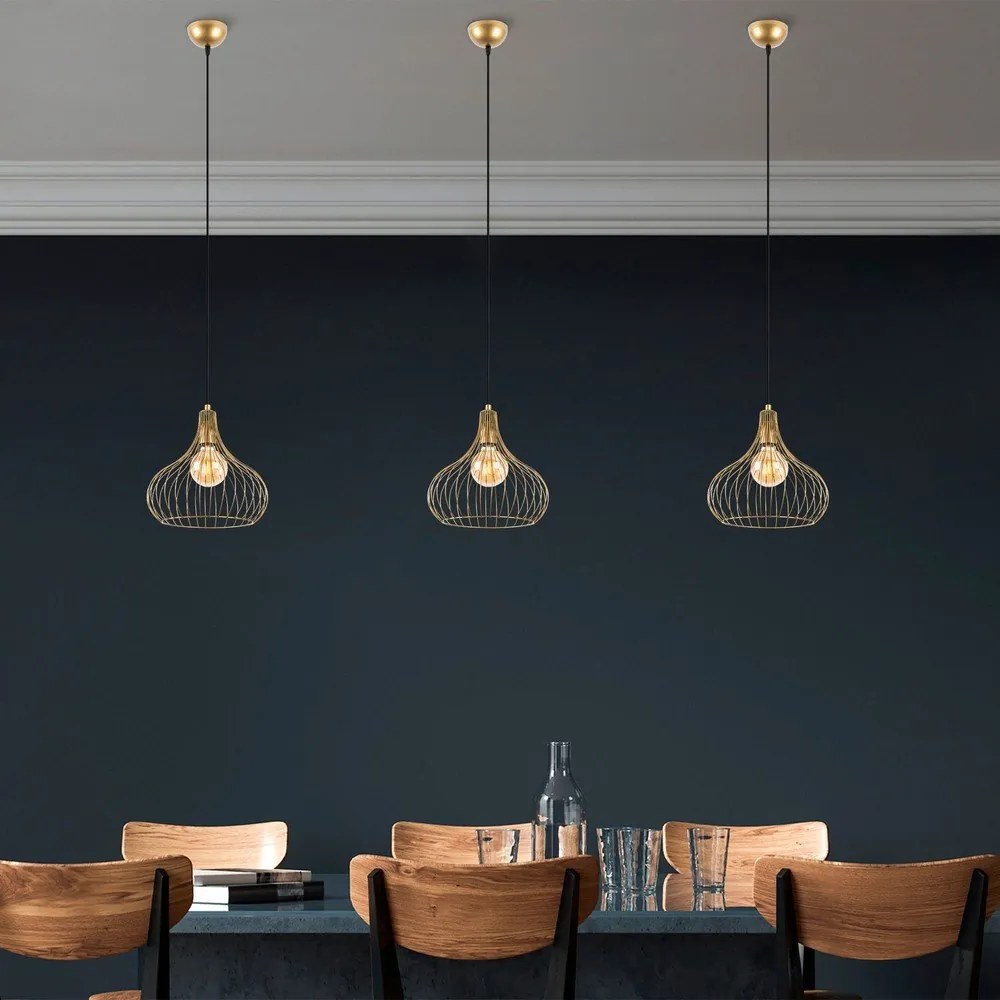 Висящо осветително тяло с метален абажур ø 22 cm Teldemia – Opviq lights