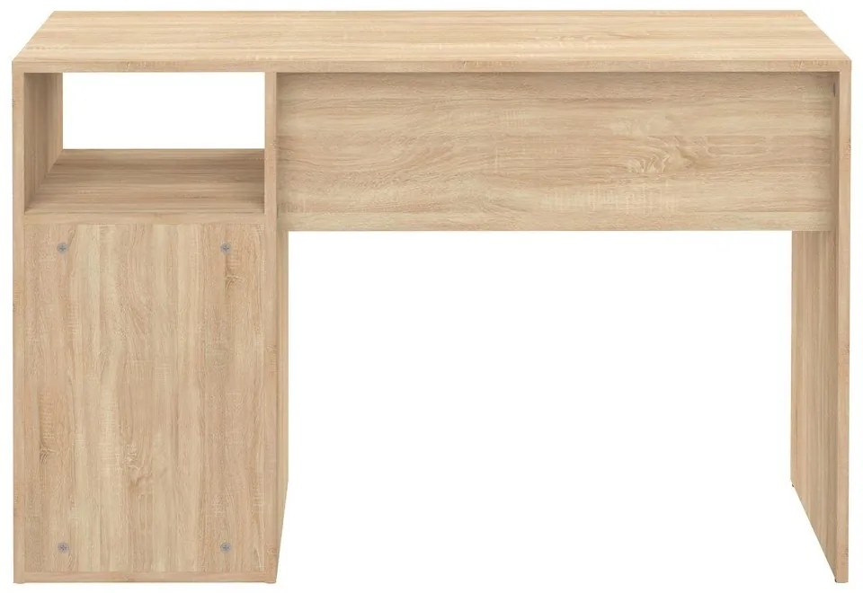 Работна маса с дъбов плот 50x115 cm Oxford - TemaHome