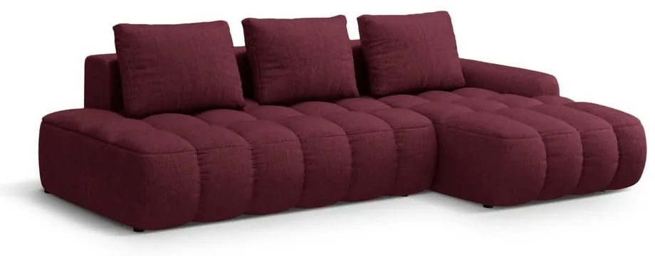 Бордо сгъваем/с място за съхранение ъглов диван (десен ъгъл) Linz – Cosmopolitan Design
