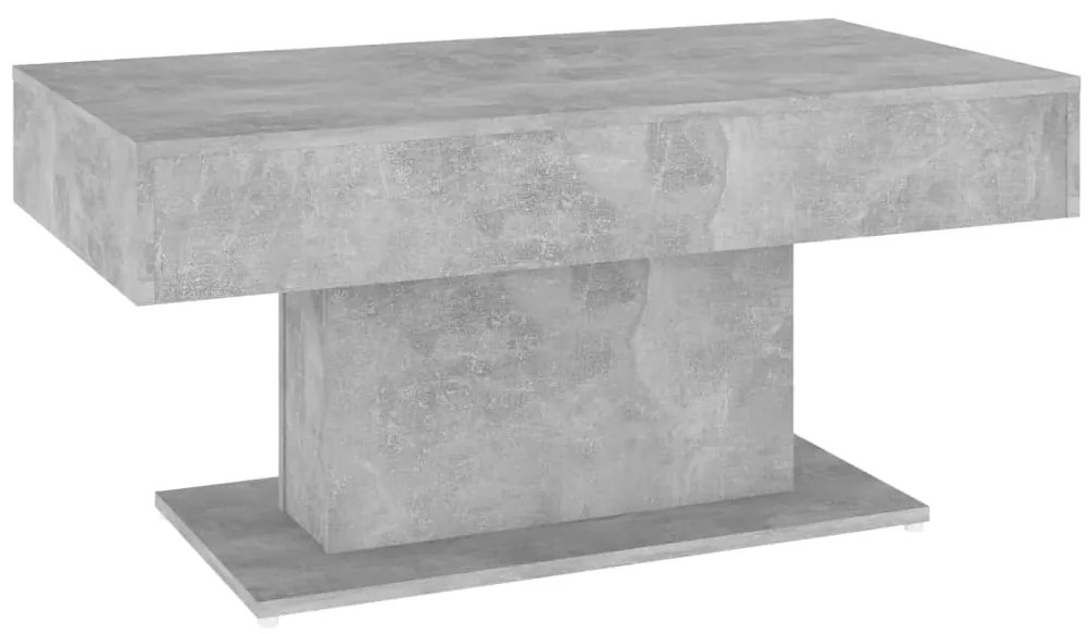 806835 vidaXL Маса за кафе, бетонно сива, 96x50x45 см, инженерно дърво