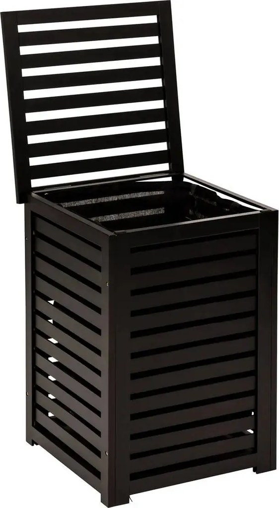 Кош за пране 5five Sicela, Бамбук, 65 L - Черен