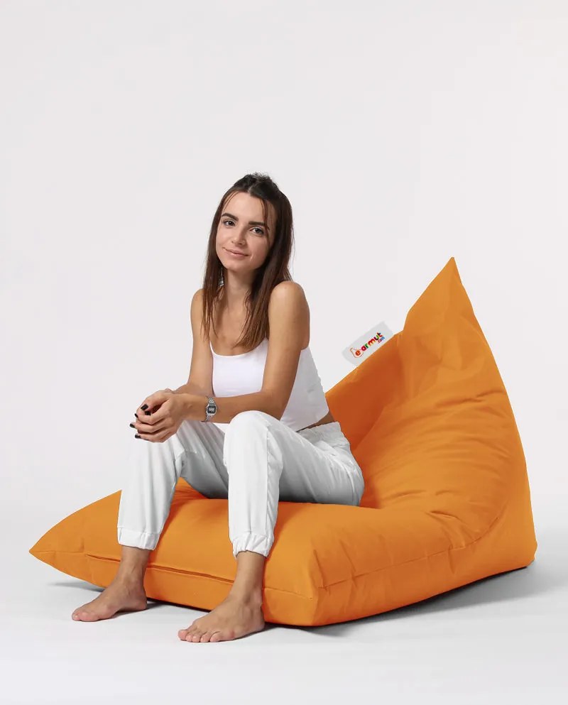 Градински пуф Pyramid Big Bed Pouf, цвят Оранжев