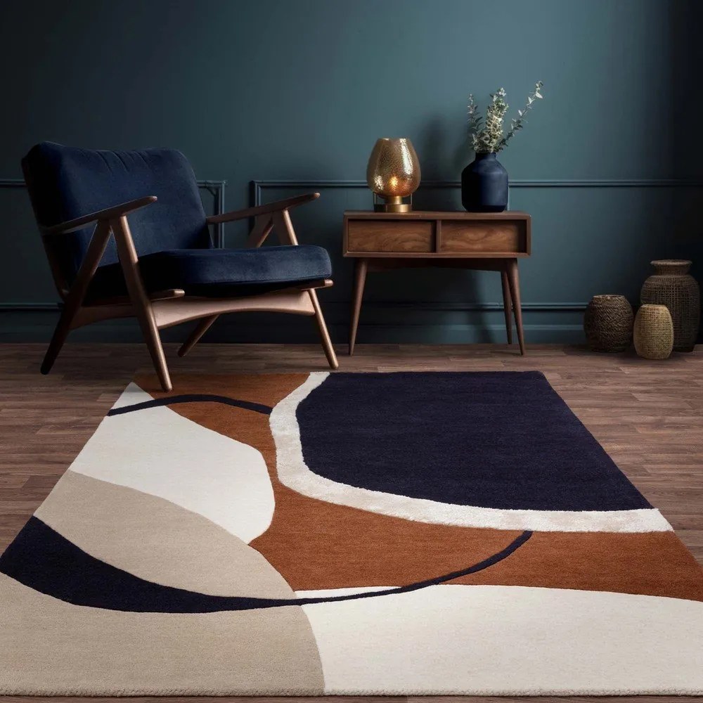 Ръчно изработен вълнен килим в тухлен цвят 200x300 cm Matrix – Asiatic Carpets