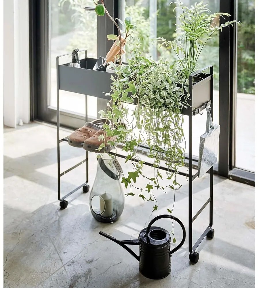 Черна метална стойка за детски обувки 74,5x74,5x22 cm Tower – YAMAZAKI