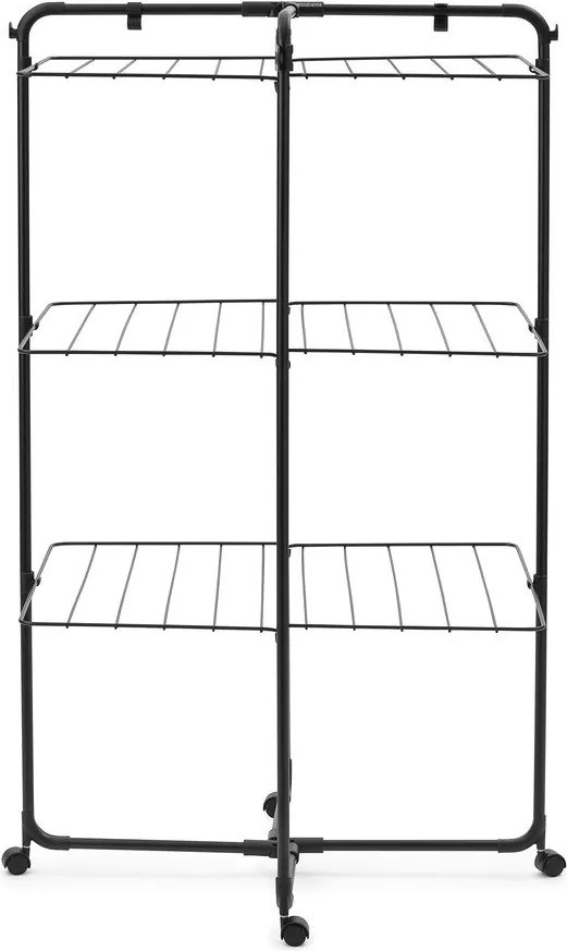 Матово черна сушилня за дрехи 23 m HangOn Tower – Brabantia