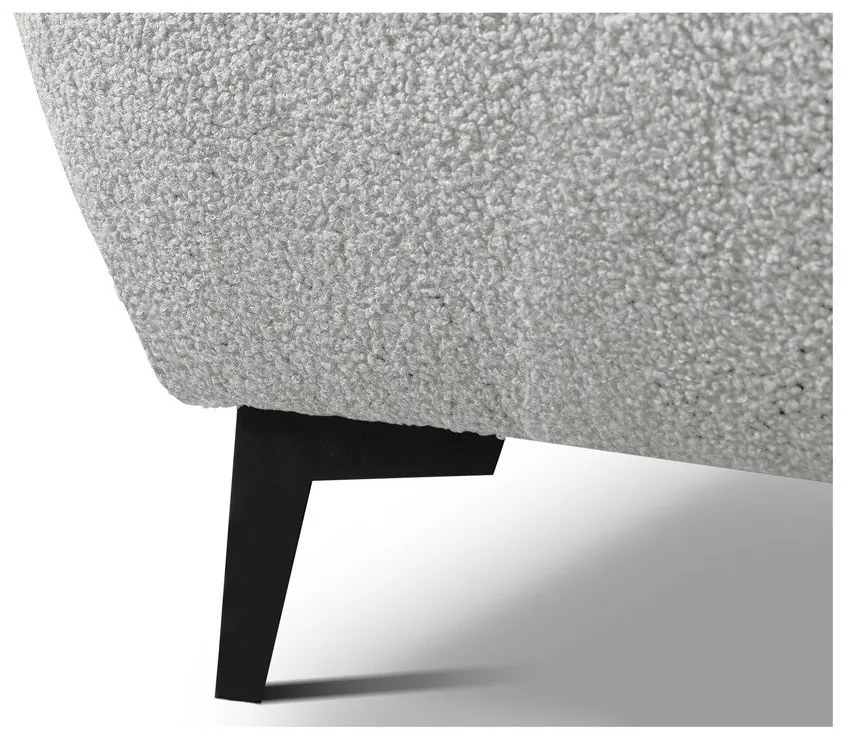 Светлосиво двойно тапицирано легло с място за съхранение и включена подматрачна рамка 140x200 cm Makapu – Makamii