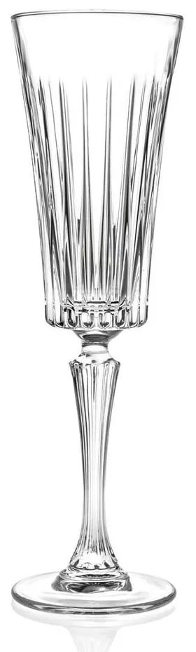 Комплект от 6 кристални чаши за шампанско Edvige, 210 ml - RCR Cristalleria Italiana