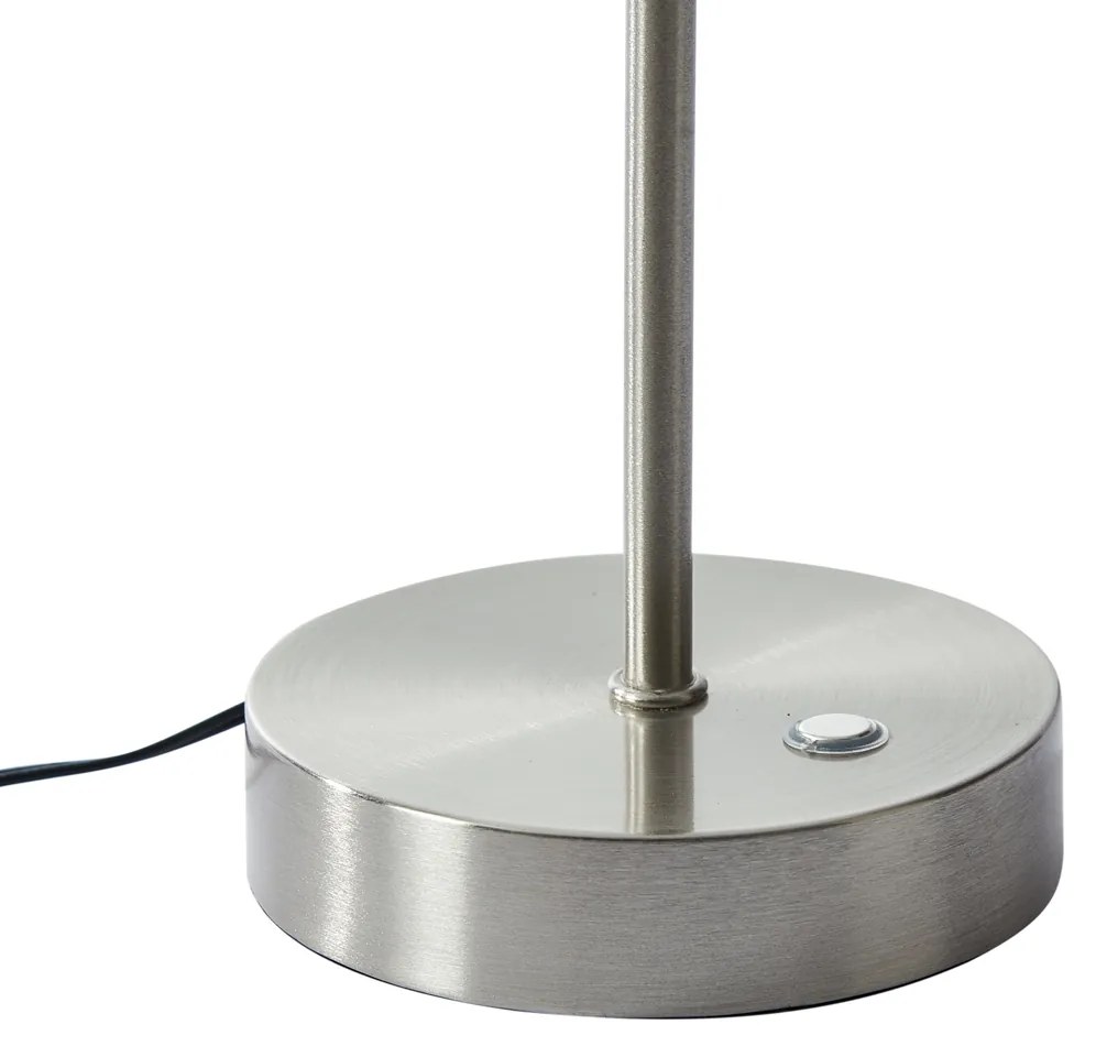 Дизайнерска настолна лампа стомана с опалово стъкло вкл. LED димируема - Joya