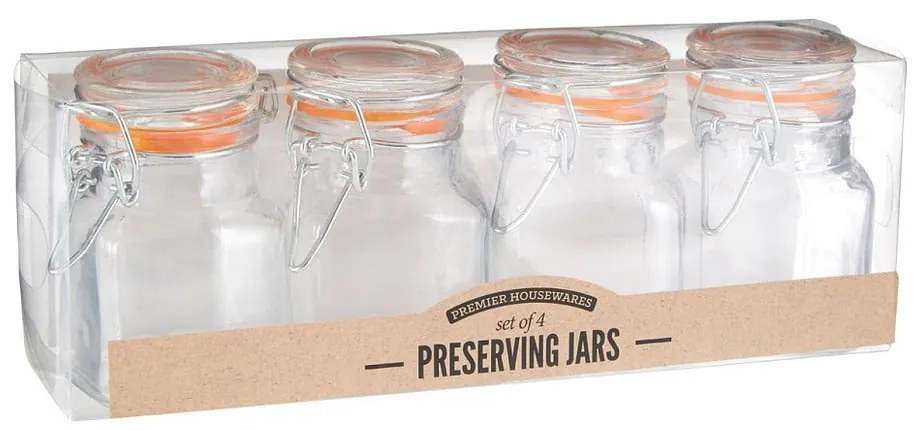 Комплект от 4 стъклени съда за подправки , 90 ml - Premier Housewares