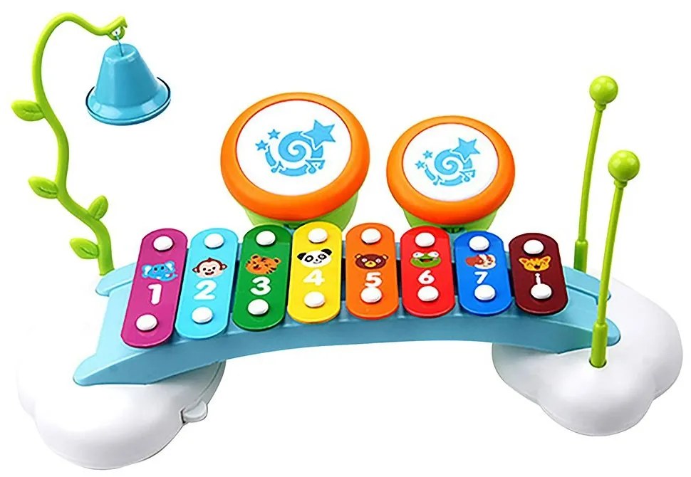 Hola - Музикален комплект ксилофон и барабани