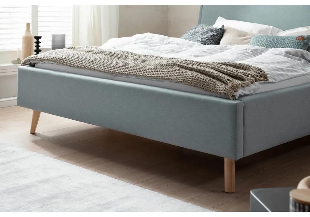 Сиво синьо двойно легло , 160 x 200 cm Frieda - Meise Möbel