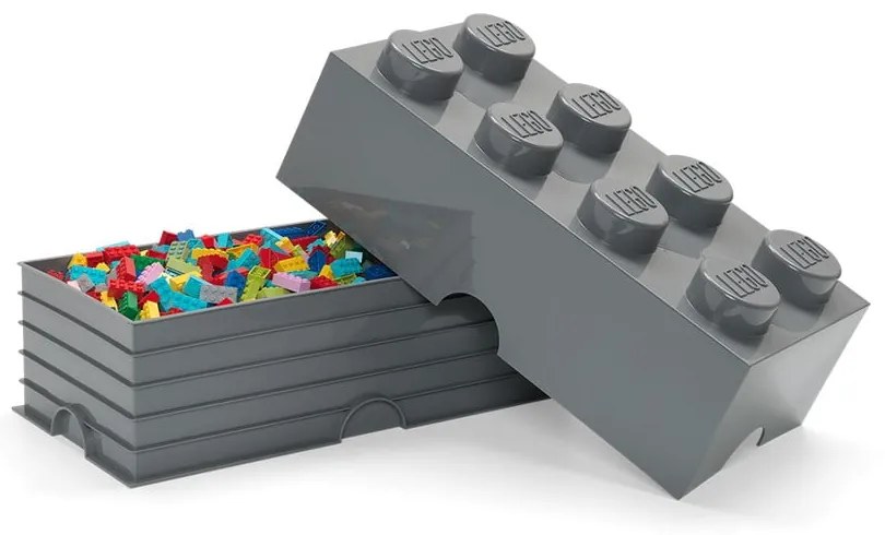 Детска тъмносива кутия за съхранение Правоъгълник - LEGO®
