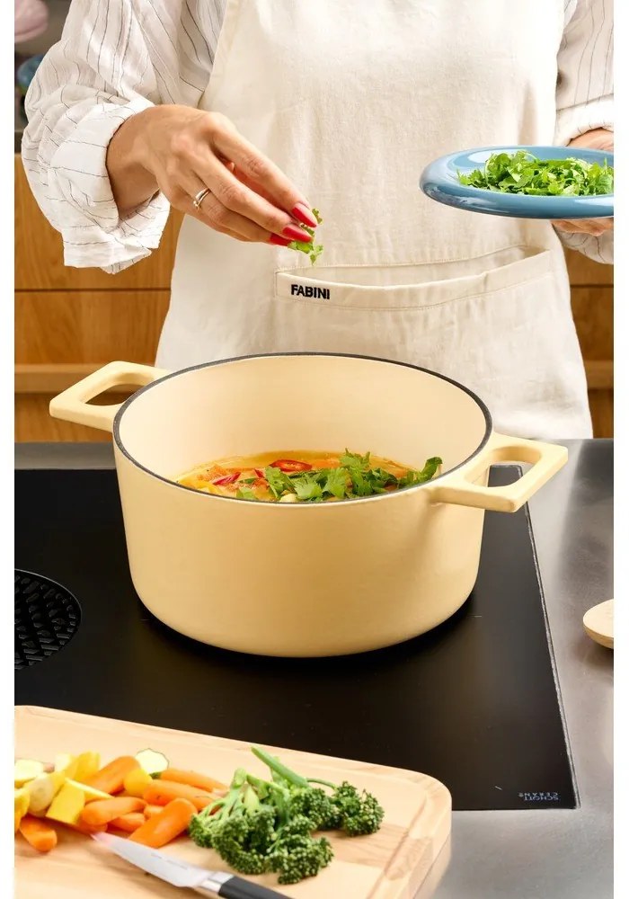 Касерола от излято желязо с капак подходяща за индукционен котлон 5,5 l Mattia 3.0 – FABINI