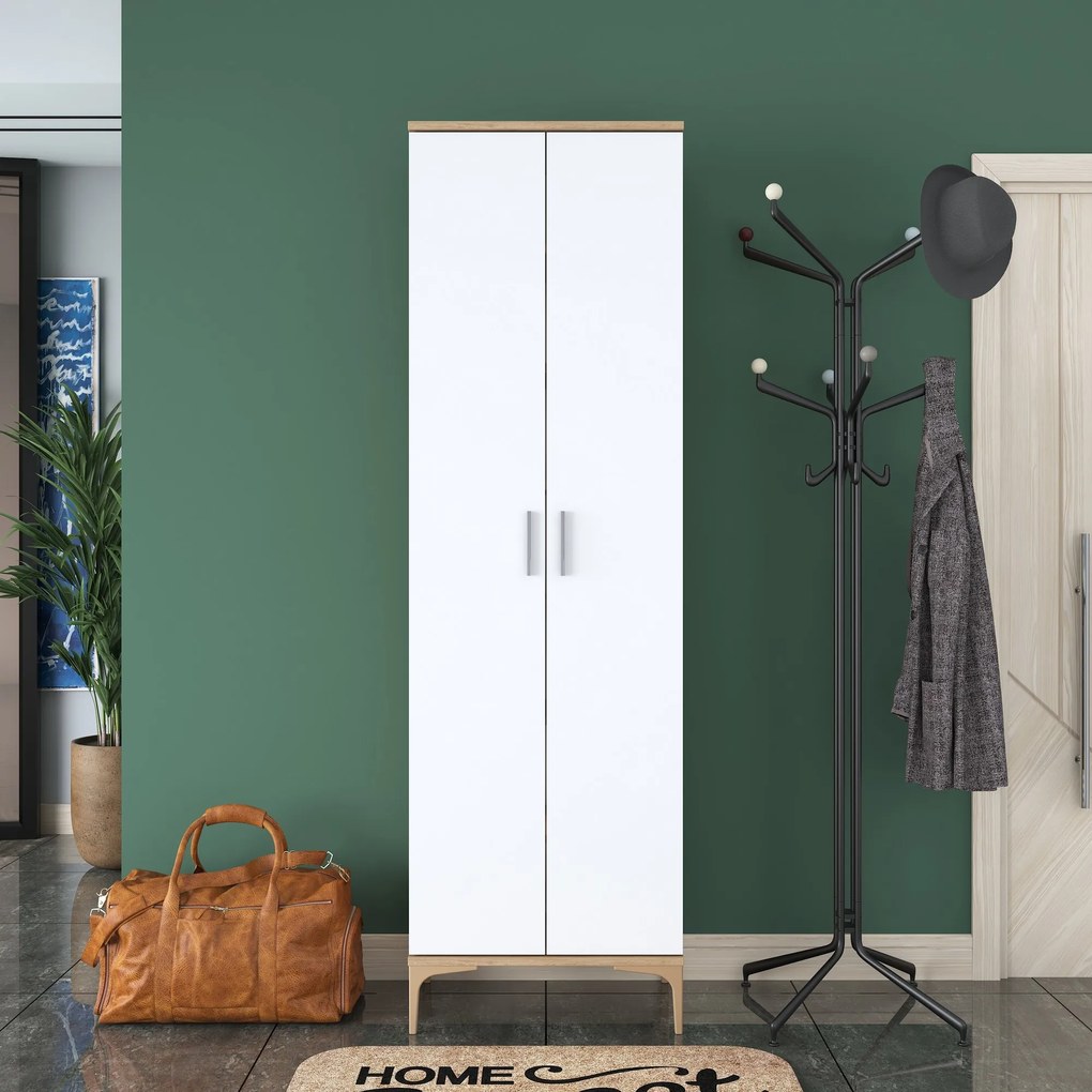 Портманто EA116, цвят Орех Бял