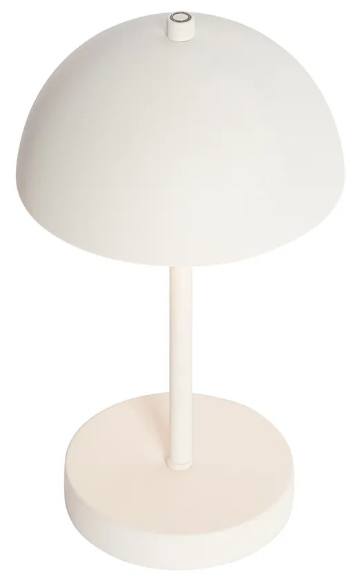 Комплект от 2 външни настолни лампи бели акумулаторни с LED 3-степенно димиране - Keira