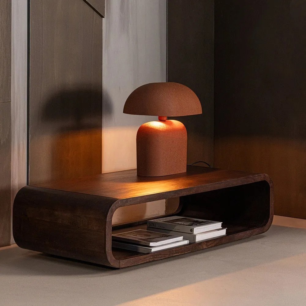 Масичка за кафе от масивно манго в тъмно естествен цвят 60x120 cm Kinu – WOOOD