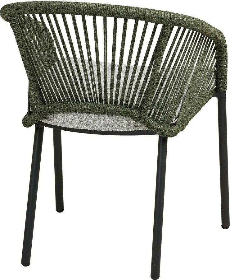 Зелен градински стол метален/подплатен Novella – House Nordic