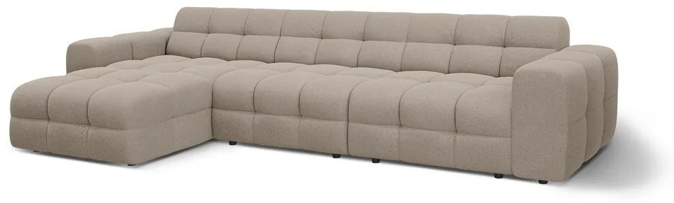 Кафяв ъглов диван (ляв ъгъл) Kendal – Micadoni