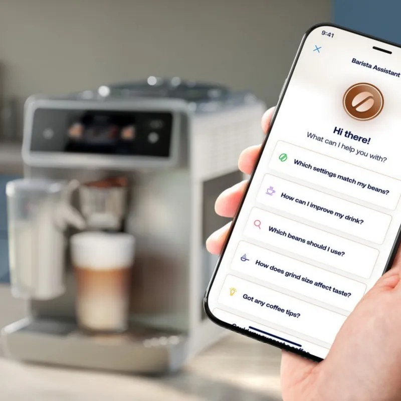 Кафеавтомат Philips Café Aromis 8000 EP8757/20, 1500W, 15 bar, 1.5 л, 54 напитки, LatteGo Pro, SilentBrew, BrewExtract, Quiet Mark, Тъчскрийн, HomeID, Сив