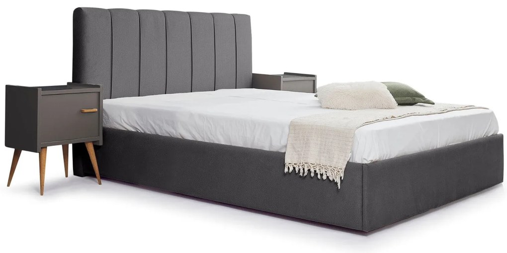 Тапицирано легло New York-Gkri-150 x 200-Ξύλα Ελάτου