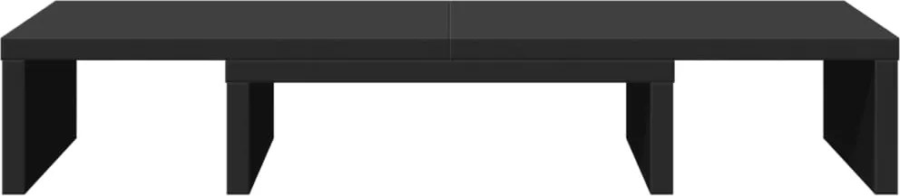 Регулируема поставка за монитор, черна, 60x24x10,5 см