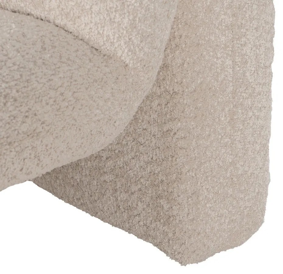 Бежово кресло от плат букле – Ixia