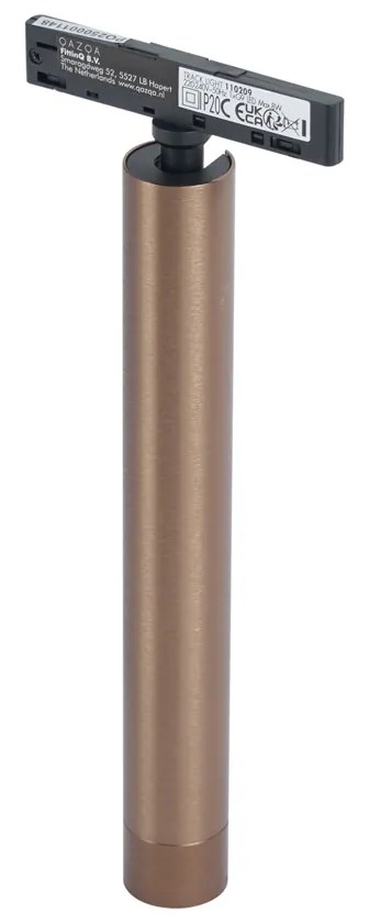 Модерен тъмнобронзов прожектор за 1-фазна релсова система - Slimline Avery