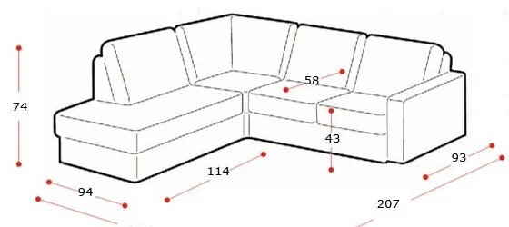 Бежов ъглов диван (десен ъгъл) Diva - Scandic