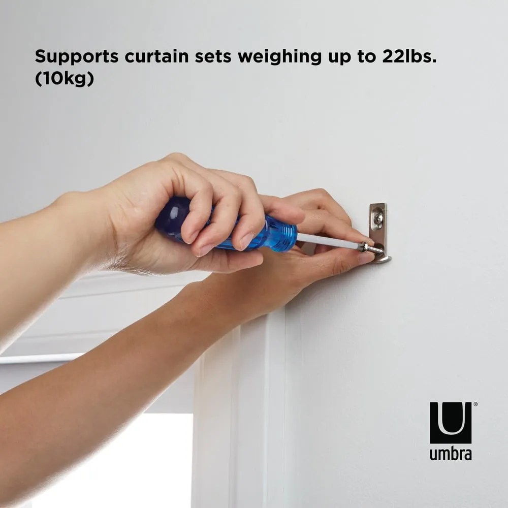 Стоманен разтегателен корниз 71 - 122 см Twilight - Umbra