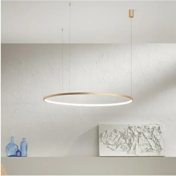 Ondaluce - LED димируем полилей на кабел SOEL LED/38W/230V Ø 80 cm златист