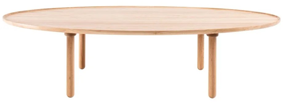 Дъбова маса за кафе в естествен цвят 80x150 cm Mu - Gazzda