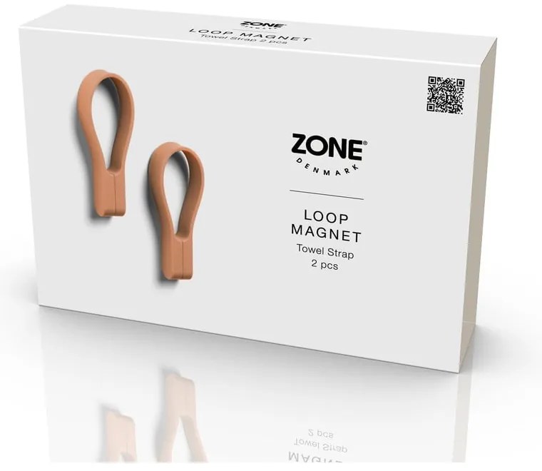 Бежова силиконова примка за кърпи 2 бр. Loop – Zone