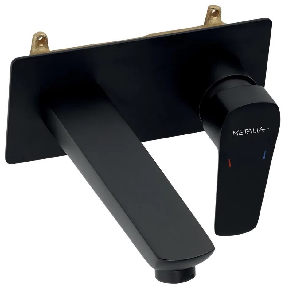 Novaservis - Смесител за мивка за скрит монтаж METALIA ECO матов черен