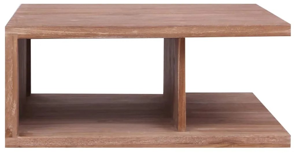 287898 vidaXL Маса за кафе, 70x70x30 см, тиково дърво масив