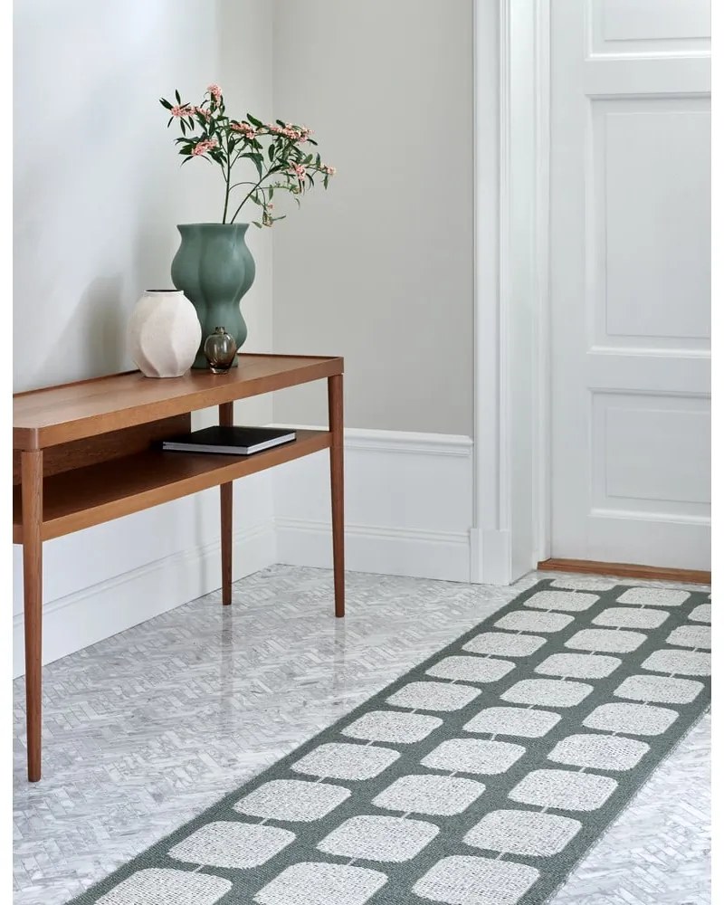 Зелен и кремав килим за открито и закрито 70x100 cm Sten Army – Pappelina