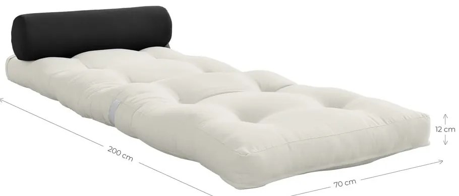 Сив матрак за футон 70x200 cm Обвивка сиво/тъмно сиво - Karup Design