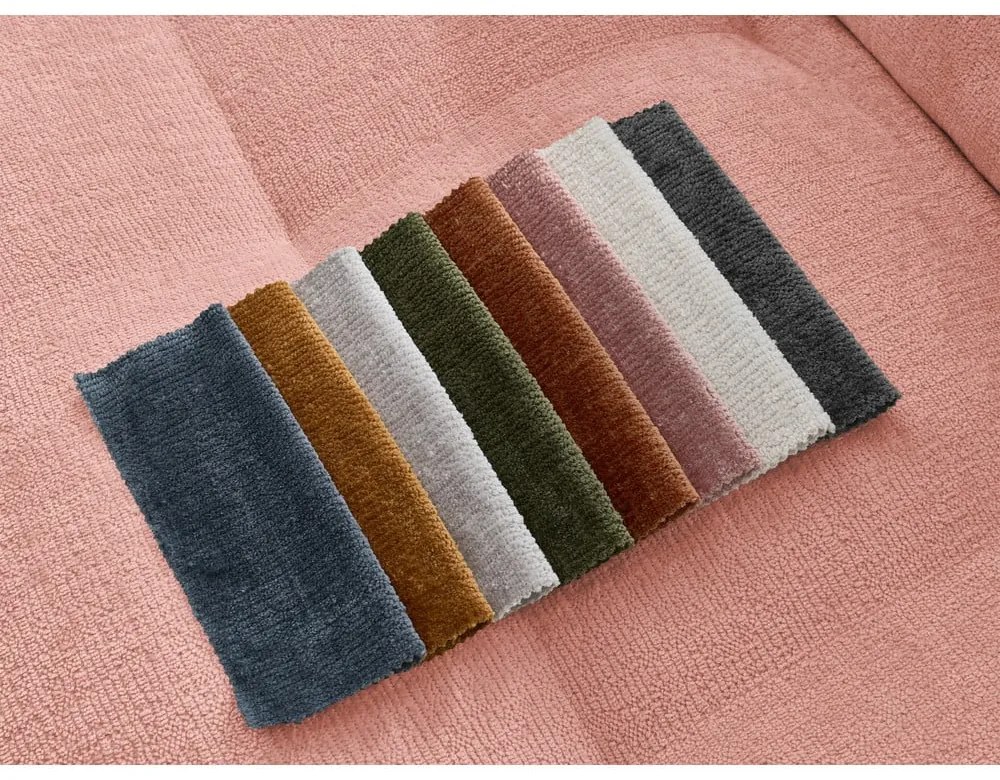 Розов шенилов диван 237 cm Whesley – Bobochic Paris