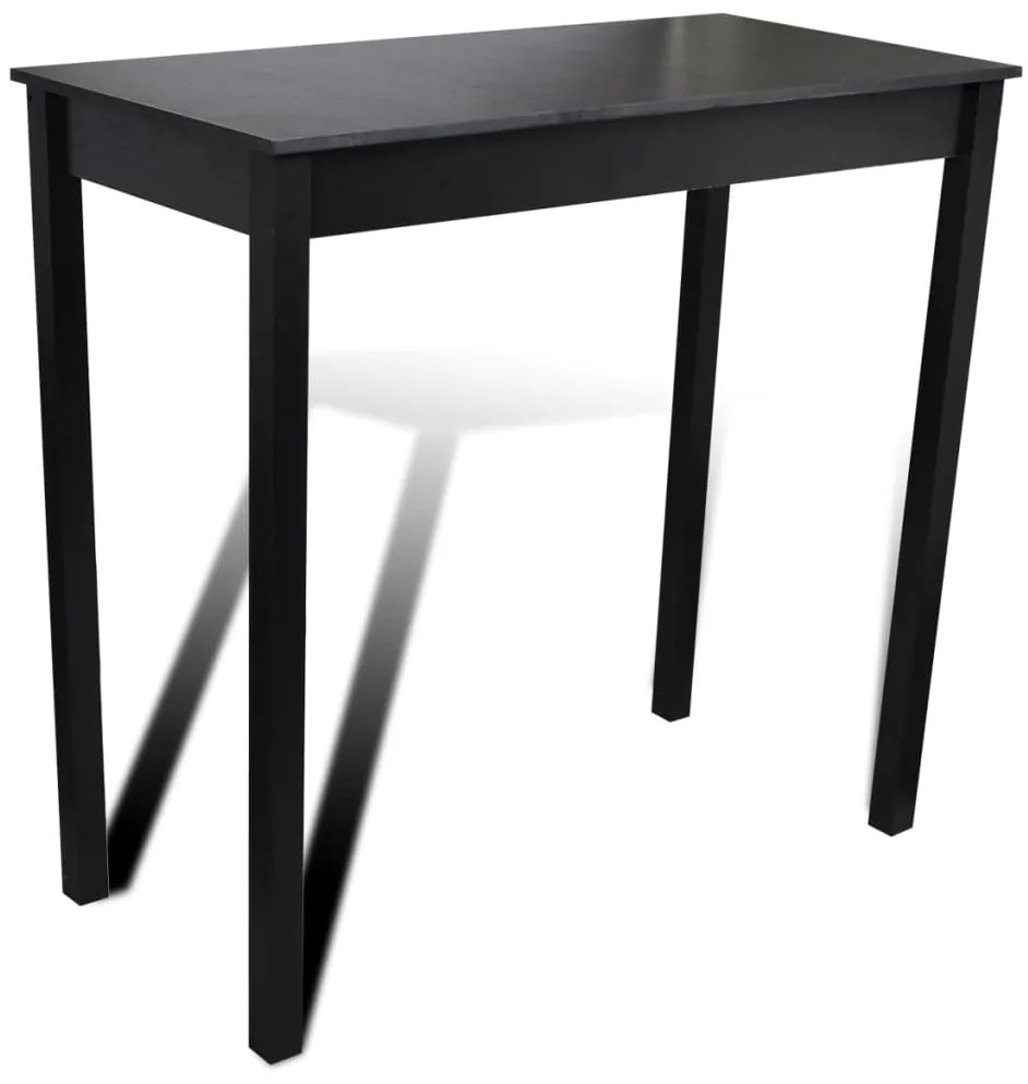 160725 vidaXL Бар маса и 4 бар стола, черни