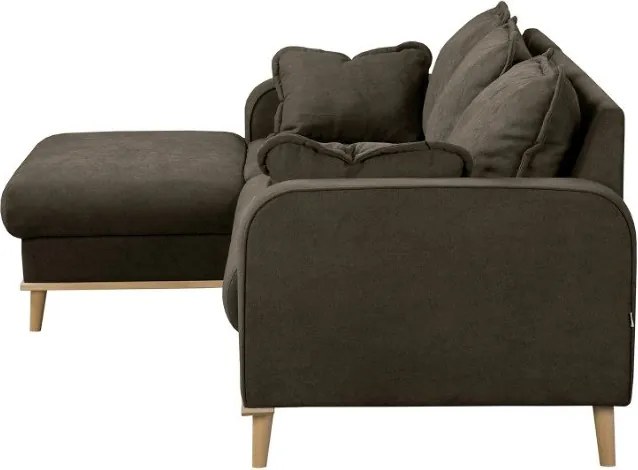 Кафяв ъглов диван (ляв ъгъл) Beata - Ropez