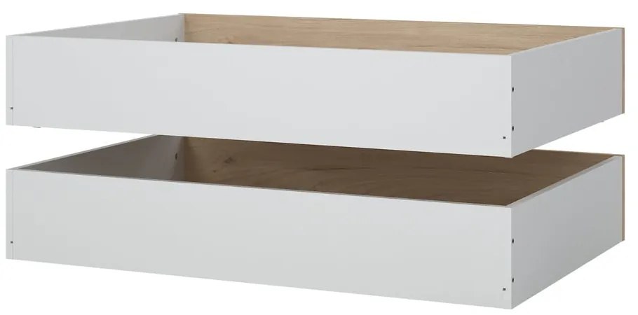 Чекмеджета за под леглото в комплект от 2 бр. в естествен цвят 90x190/140x190 cm Naia – Tvilum