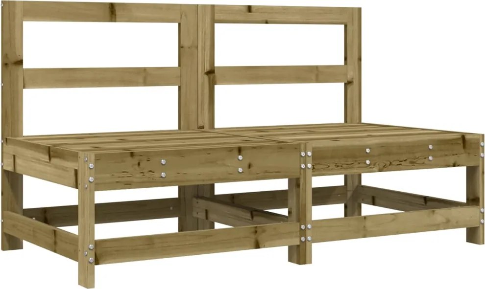 825519 vidaXL Градински средни дивани, 2 бр, импрегниран бор