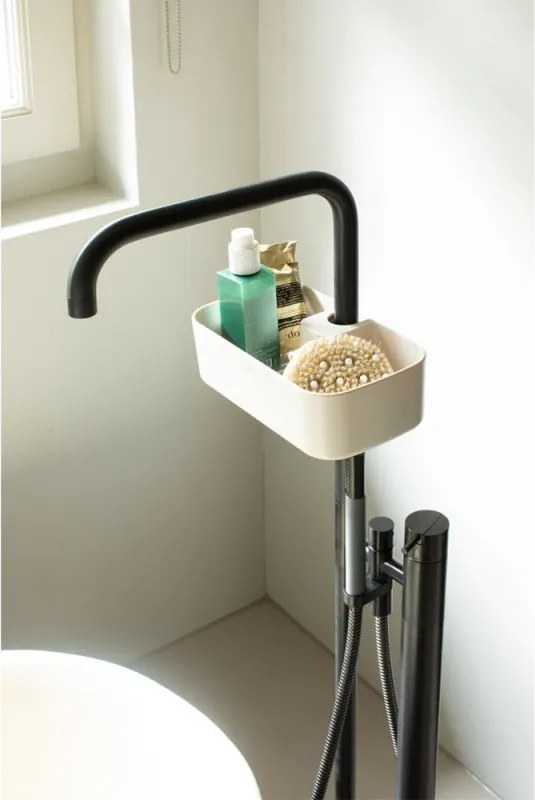 Органайзер за душ Brabantia ReNew 1006272, 7.5х13.3х24.4 см, Дъно с отвори за вода, Устойчивост на корозия, Бежов