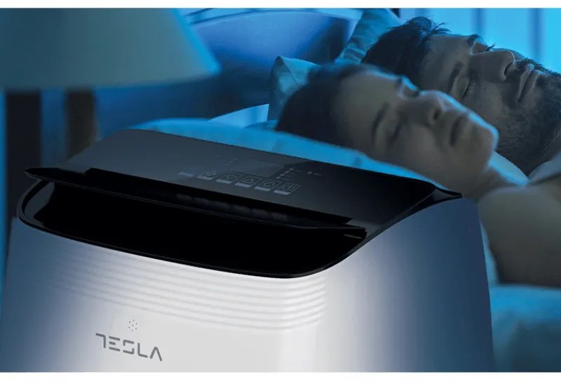 Мобилен климатик Tesla TTMYW-12CHW, 12000 BTU, Клас А, Wi-Fi, I sleep, 3 скорости, LED дисплей, Дистанционно, Бял