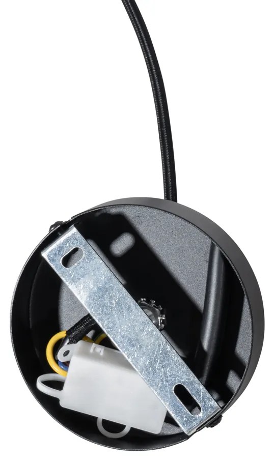 Японски висящ абажур бял копринен 30см - Plu