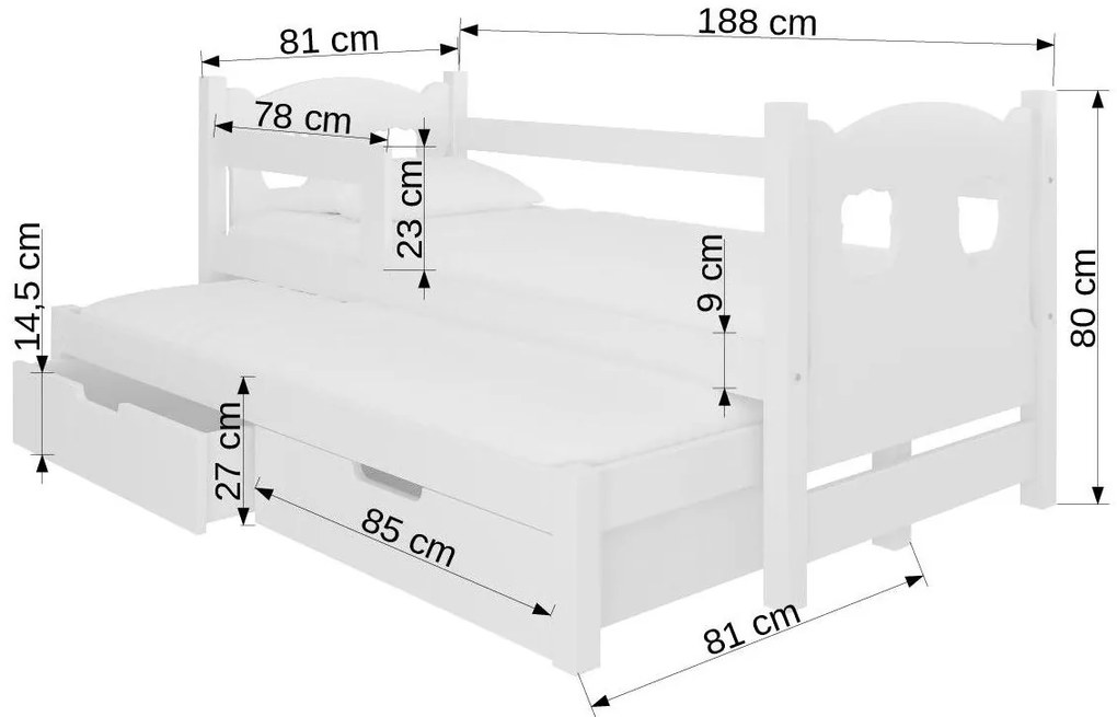 Детско легло Sero-Leuko-Mple