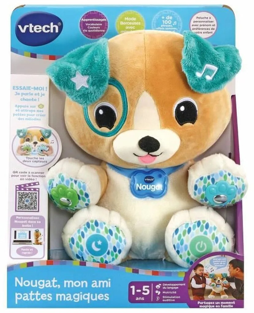 Плюш Vtech Nougat, My Magic Paws Friend 1-5 години Музикален