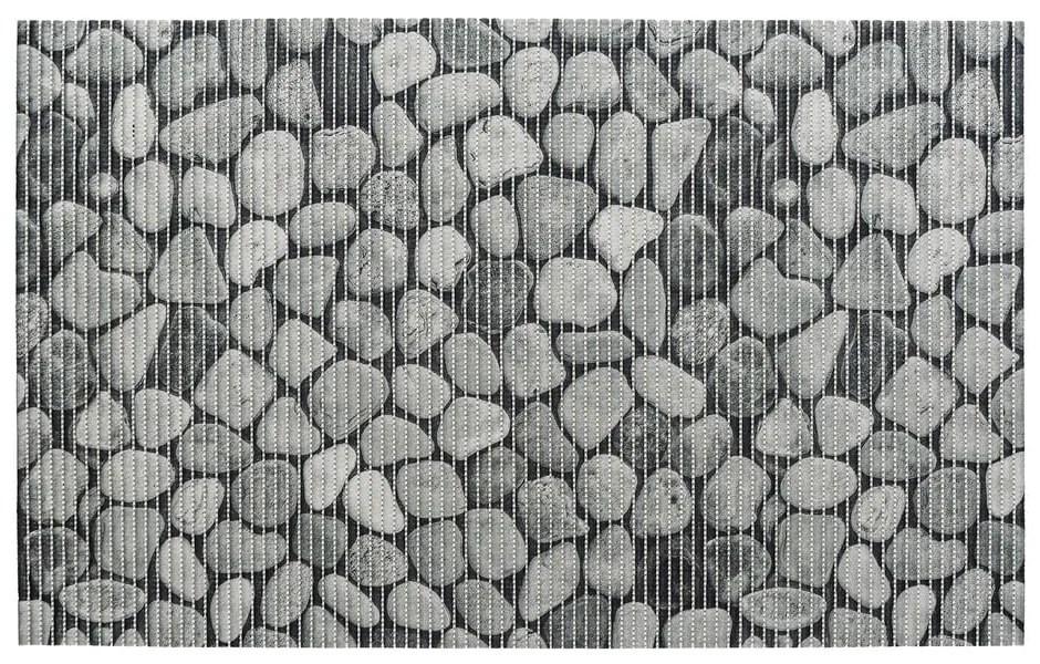 Сива пластмасова постелка за баня 50x80 cm Sassi - Wenko